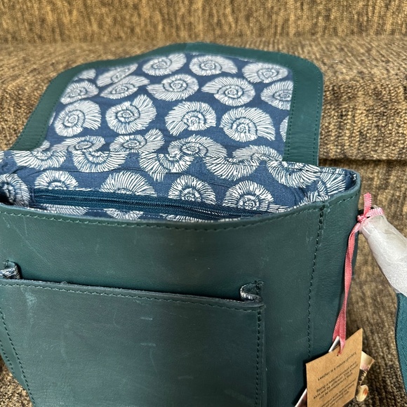 Beautiful White Stuff Leather Teal Crossbody Bag - New with Tags. - Picture 5 of 12